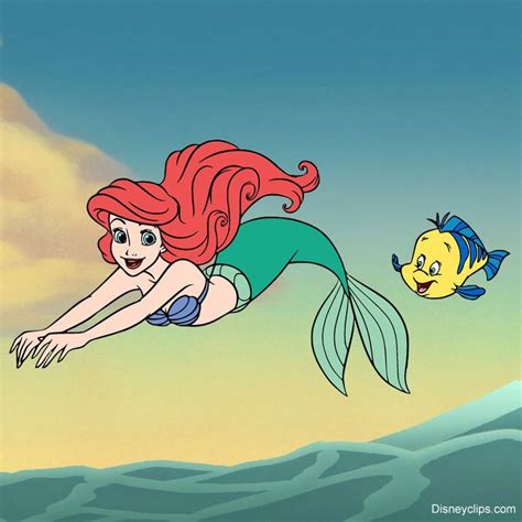 Ariel and Flounder | Disney character drawings, Mermaid drawings, Little mermaid wallpaper