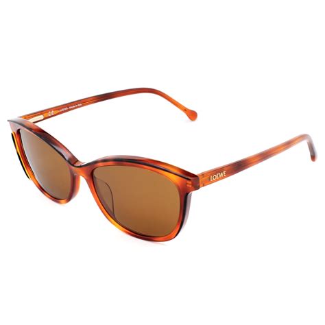 Loewe - SUNGLASSES - POLARIZED FASHION SUN GLASSES LOEWE DARK HAVANA + LIGHT HAVANA WOMEN ...