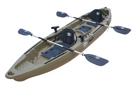 BKC - TK122-KS222 - Coastal Cruiser 12.9-Foot Tandem 2-3 Person Fishing ...