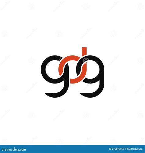 Linked Letters GDG Monogram Logo Design Stock Vector - Illustration of ...