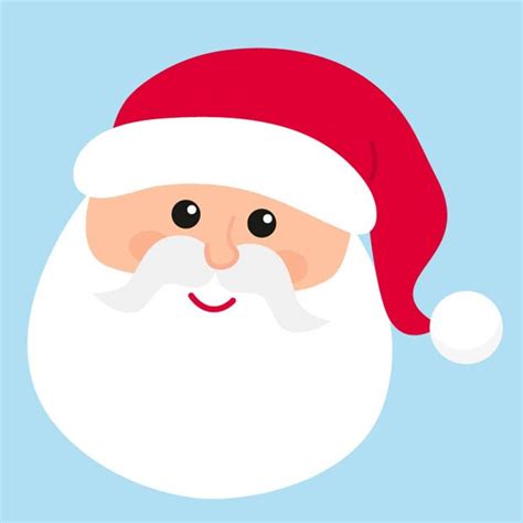 Free & Cute Santa Face Clipart For Your Holiday Decorations | Santa face, Christmas clipart free ...