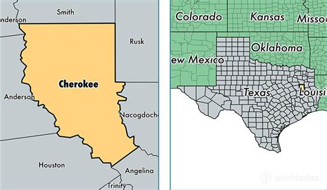 Cherokee County, Texas / Map of Cherokee County, TX / Where is Cherokee County?