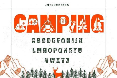 Camping Font by TRUTHkeep · Creative Fabrica