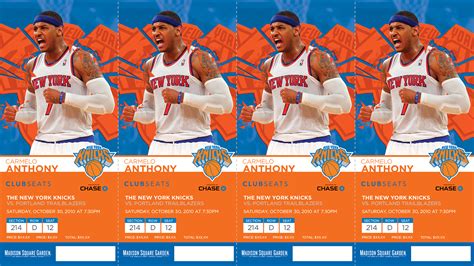 NY Knicks 2013-14 Season Tickets on Behance