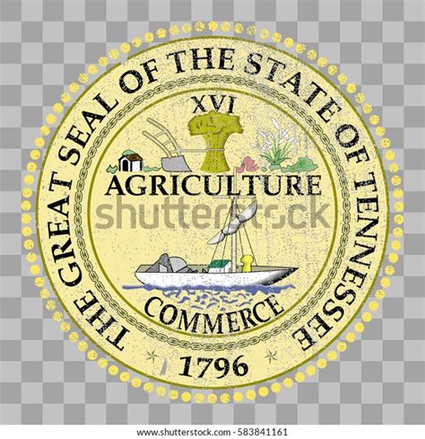 State Seal Usa State Tennessee Coat Stock Vector (Royalty Free) 583841161