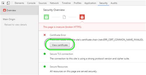 In Chrome, how do I see a suspect HTTPS certificate before I visit the ...