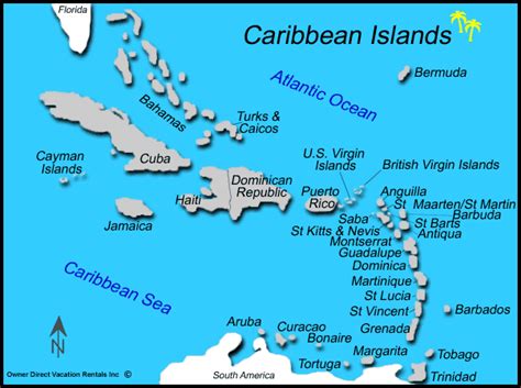 Count the islands, cuz that's where I'm going..but I've been to St. Maarten so I'll go twice ...