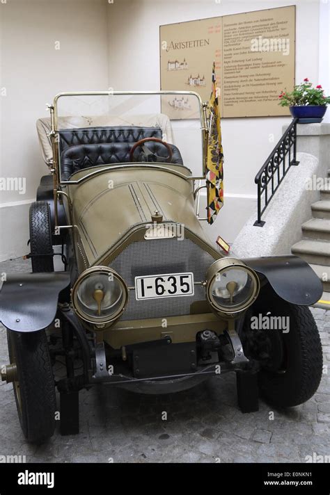 A replica of the car in which Archduke Franz Ferdinand and his wife were assassinated on 28 June ...