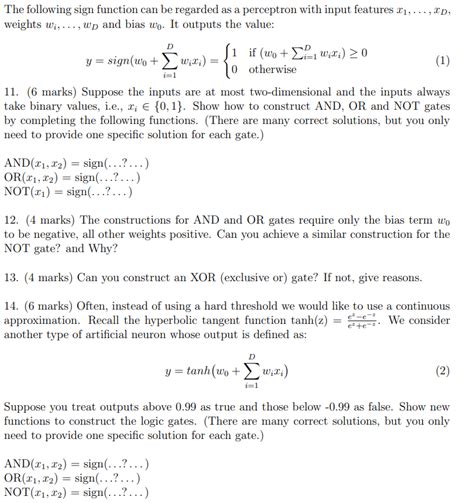 Solved The following sign function can be regarded as a | Chegg.com