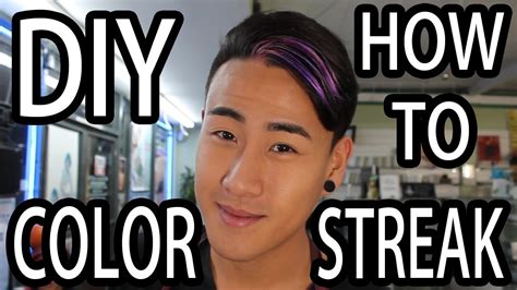 DIY Hair Color Streak - YouTube