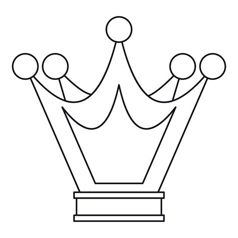 Princess crown icon, outline style 15211108 Vector Art at Vecteezy