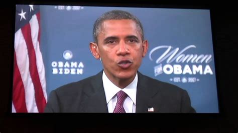 Excerpt of President Obama's Speech at BlogHer '12 - YouTube