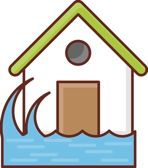 flood Vector illustration on a transparent background. Premium quality ...