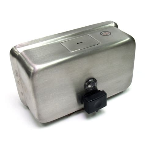 Stainless Steel Soap Dispenser – Horizontal Design – BC Site Service