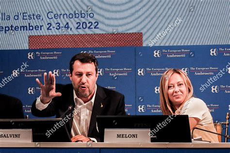 Matteo Salvini Leader Lega Giorgia Meloni Editorial Stock Photo - Stock ...