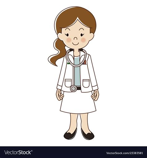 Occupations doctor Royalty Free Vector Image - VectorStock