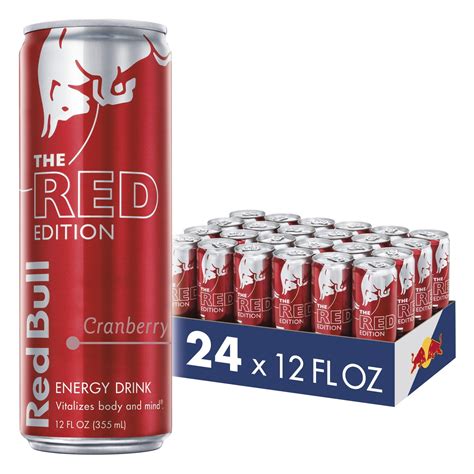 (24 Cans) Red Bull Energy Drink, Cranberry, 12 fl oz, Red Edition ...