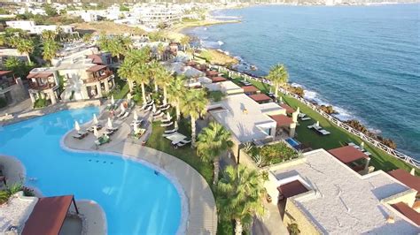 Aerial View Ikaros Beach Luxury Resort & Spa - YouTube