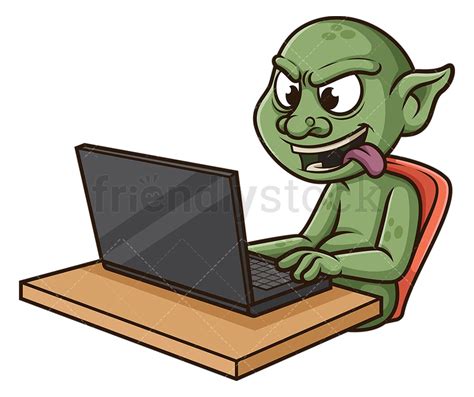 Internet Troll Cartoon Vector Clipart - FriendlyStock