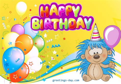 Free Happy Birthday Cards for Kids. Funny happy birthday image.