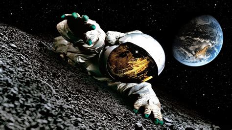 Astronaut on the Moon Wallpaper - WallpaperSafari