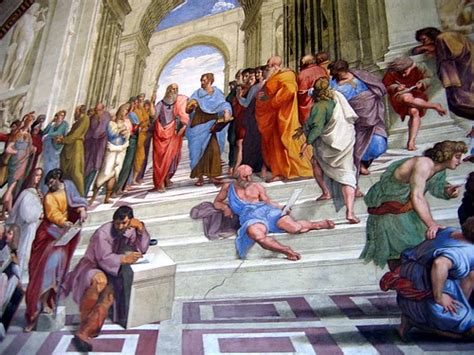 Raphael's The School of Athens | You can see Michelangelo in… | Flickr