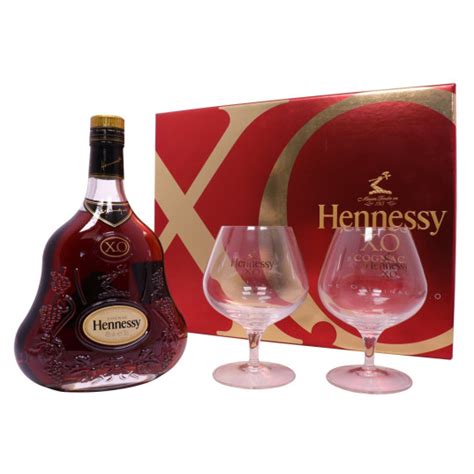 Hennessy XO gift set with 2 glasses - Vintage Liquors