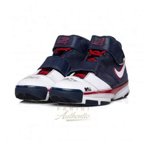 Pair of (2) Kobe Bryant Signed Team USA Nike Zoom Kobe 2 Strength Shoes ...