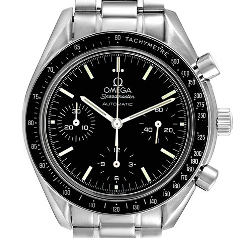 Omega Speedmaster Reduced Chronograph Steel Mens Watch 3539.50.00 Card ...