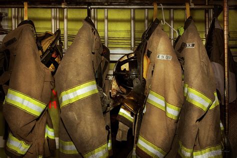 Firefighter - Bunker Gear Photograph by Mike Savad - Pixels