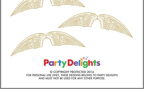 Golden Snitch Wing Printable - Customize And Print