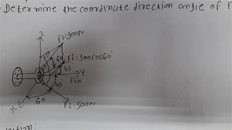 Solved Determine the coordinate direction angle of | Chegg.com