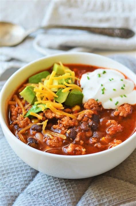 Turkey Black Bean Corn Chili | Easy Instant Pot Turkey Chili » Foodies ...