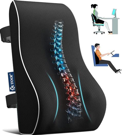 Lumbar Support Pillow for Office Chair Back Support Pillow for Car, Computer, Gaming Chair ...