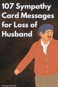 107 Sympathy Card Messages For Loss of Husband | Sympathy card messages, Sympathy messages for ...