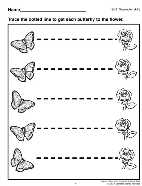 Tracing Horizontal Lines Worksheet