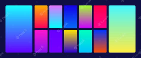 Premium Vector | Ui gradient wallpaper set vector illustration . vector ...