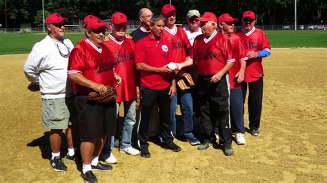 Bergenfield High School Class of 1957 60 Year Reunion Softball Game - YouTube