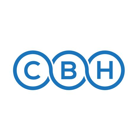 CBH letter logo design on white background. CBH creative initials letter logo concept. CBH ...