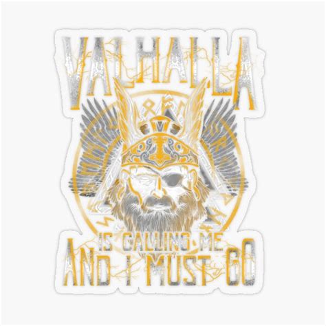 "Valhalla Is Calling " Sticker for Sale by Sinjy | Redbubble