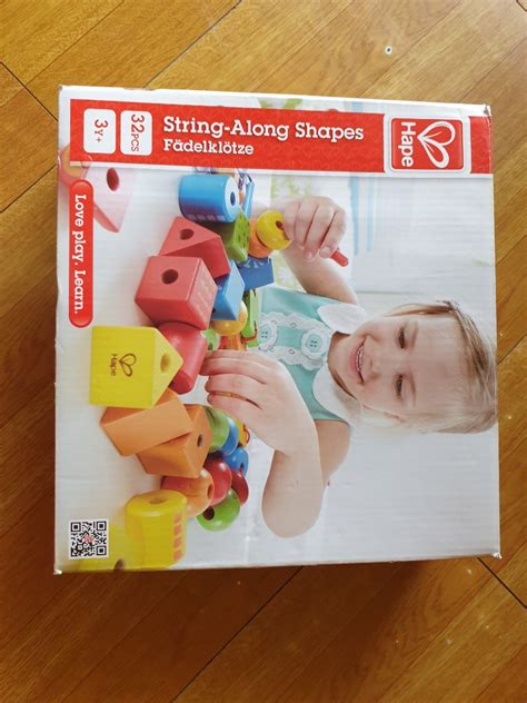 Hape String-Along Shapes (wooden toy), Babies & Kids, Infant Playtime ...