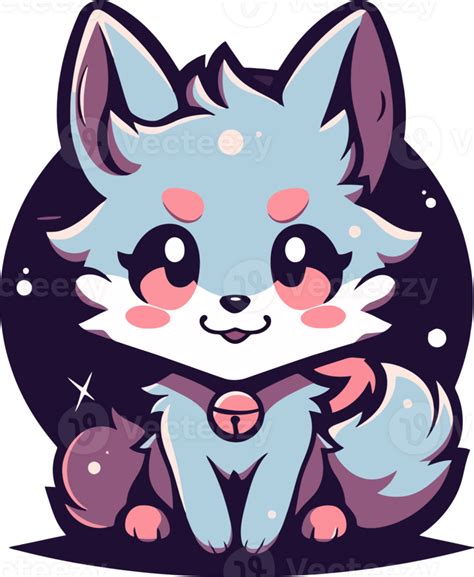 Cute cartoon wolf with 25212196 PNG