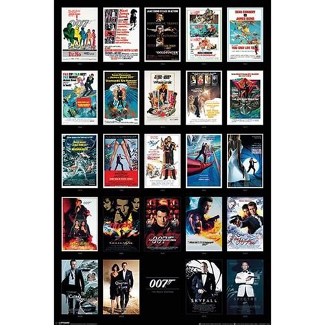 Poster James Bond 007 Collage des affiches de cinéma - Achat / Vente ...