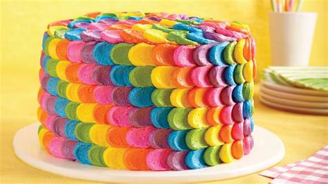 Rainbow Petal Cake Recipe - BettyCrocker.com