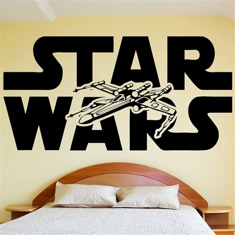 STAR WARS Wall Decal Sticker Vinyl Silhouette Logo by HappyWallz