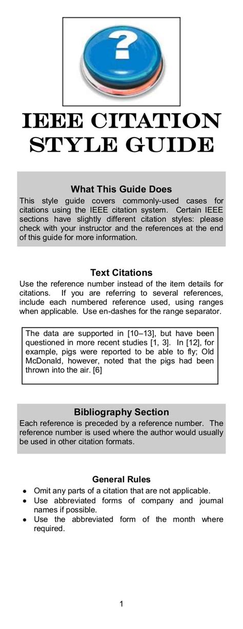 IEEE Citation Style Guide (Panduan Pengutipan IEEE)