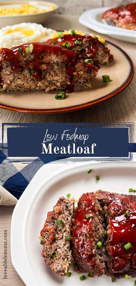 Low FODMAP Meatloaf With Sweet And Savory Glaze in 2024 | Low fodmap recipes dinner, Fodmap meal ...