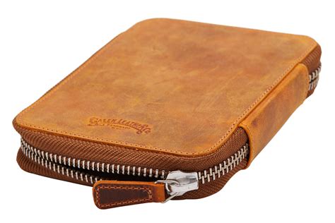 Galen Leather Zippered 10 Slot Pen Case - Crazy Horse Brown – The Goulet Pen Company