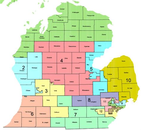 New Michigan State House District Map