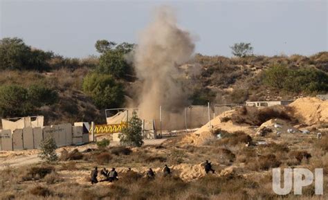 Photo: Fighters From Gaza-based Armed Palestinian Factions, Taking Part in a Military Exercise ...